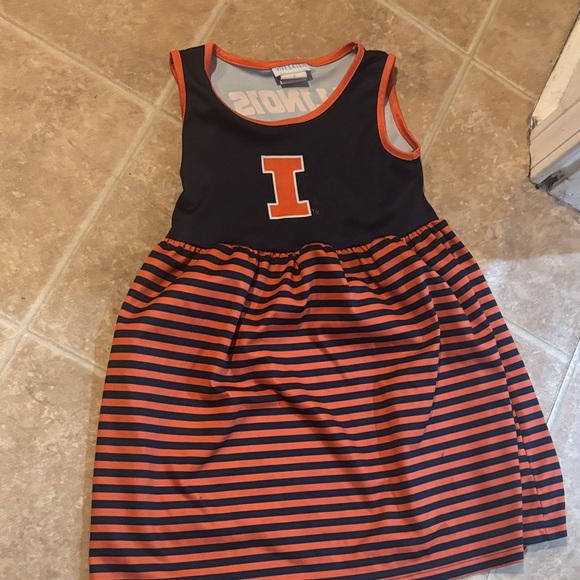 Blue Polo Chicago Cubs Dress and Striped Orange Illinois Dress Set - Picture 3 of 3